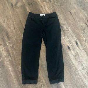 Top shop womens black mom jeans